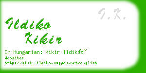 ildiko kikir business card